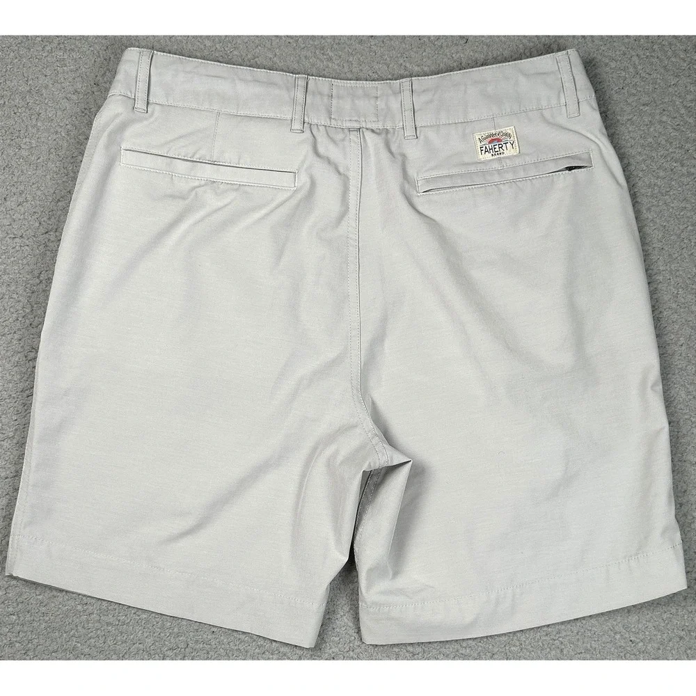 Faherty All Day Shorts Mens 31 Gray 6.5
